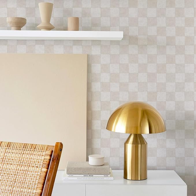 Tempaper x Jeremiah Brent Classic Check Textured Removable Peel and Stick