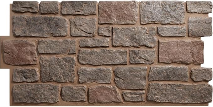 EverStone Cobblestone Faux Stone Panel, Breckenridge Color
