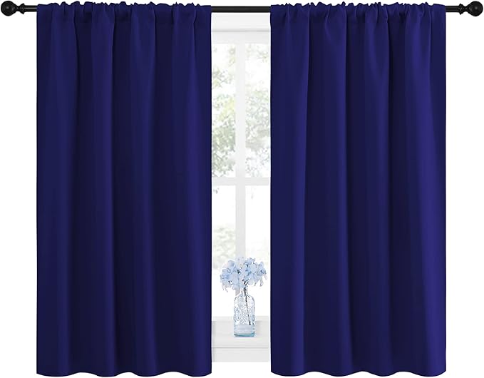 NICETOWN Navy Blue Curtains Blackout Draperies