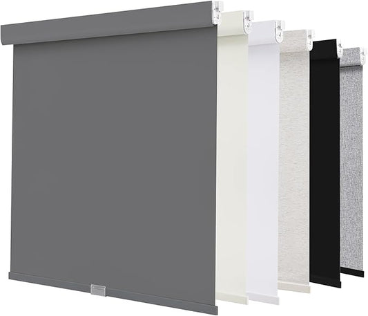 AOSKY No Drill Cordless Blackout Roller Shades