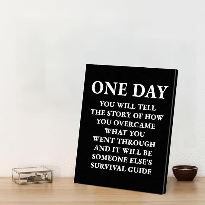 Inspirational Quotes Wall Art Decor, Motivational Success Canvas Painting