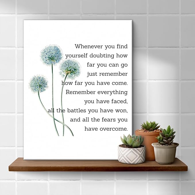 Motivational Quotes Wall Art Decor, Inspirational Graduation Decor Gift