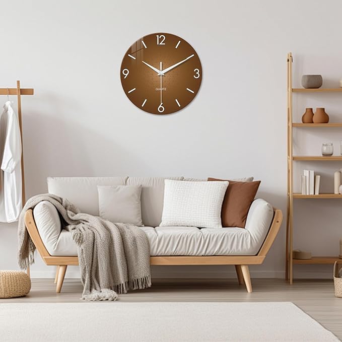 XFM Modern Wall Clock for Living Room Simple Wall Clocks Battery Operated 14
