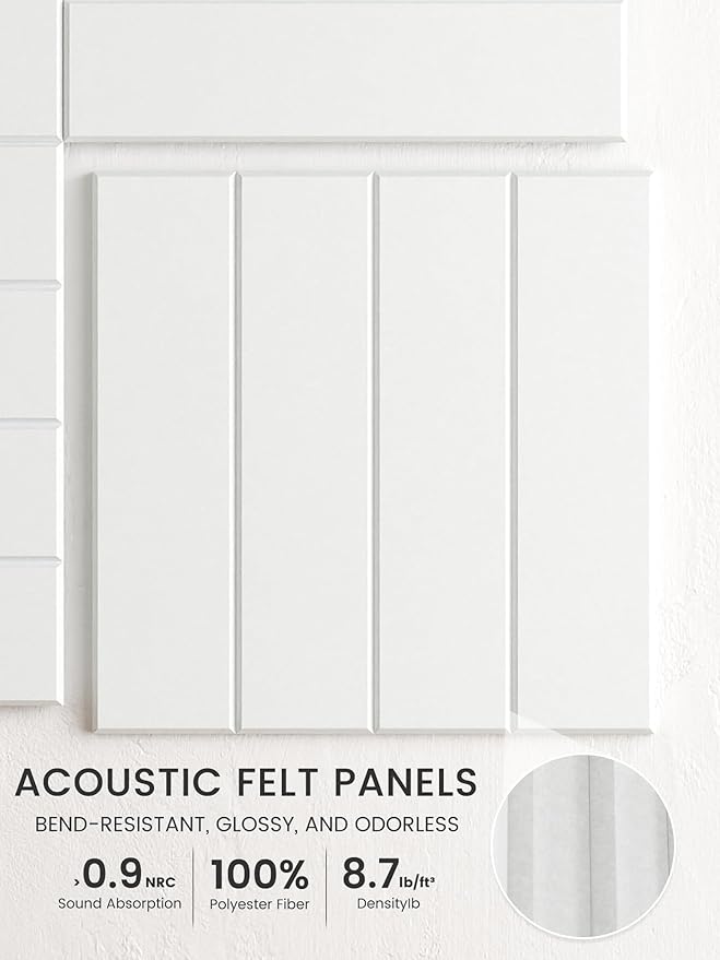 Bumusty Large Cork Board Alternative-48 x 36" Felt Bulletin Board Tiles