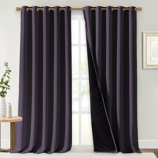 NICETOWN Full Shading Curtains for Windows, 70 inches W x 95 inches L, Super