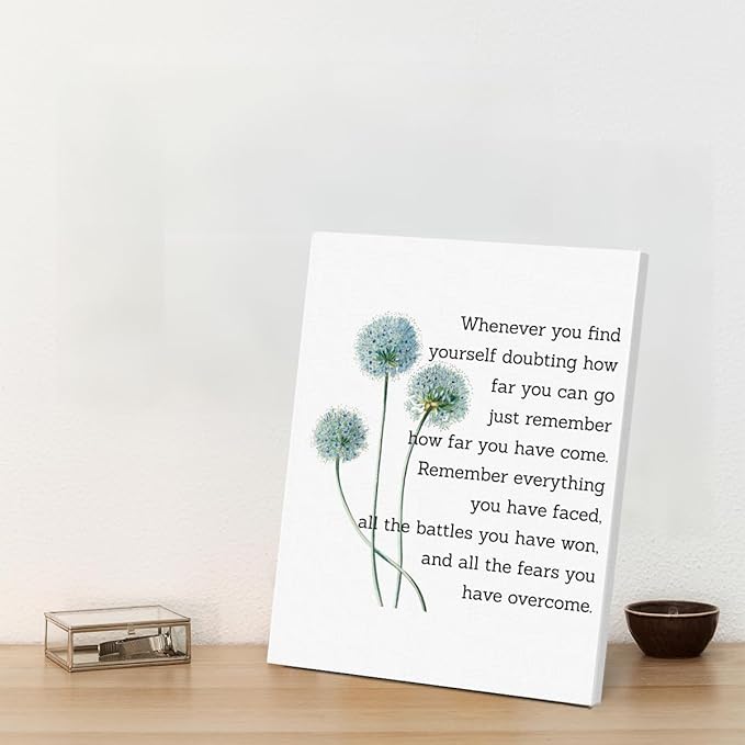 Motivational Quotes Wall Art Decor, Inspirational Graduation Decor Gift