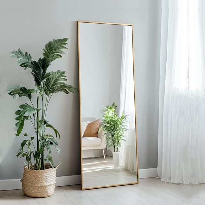 Sunniry Gold Mirror Full Length 56x16 inch, Floor Length Mirror