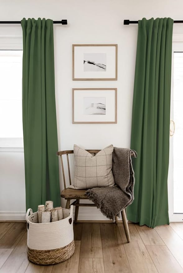 100% Blackout Shield Linen Blackout Curtains