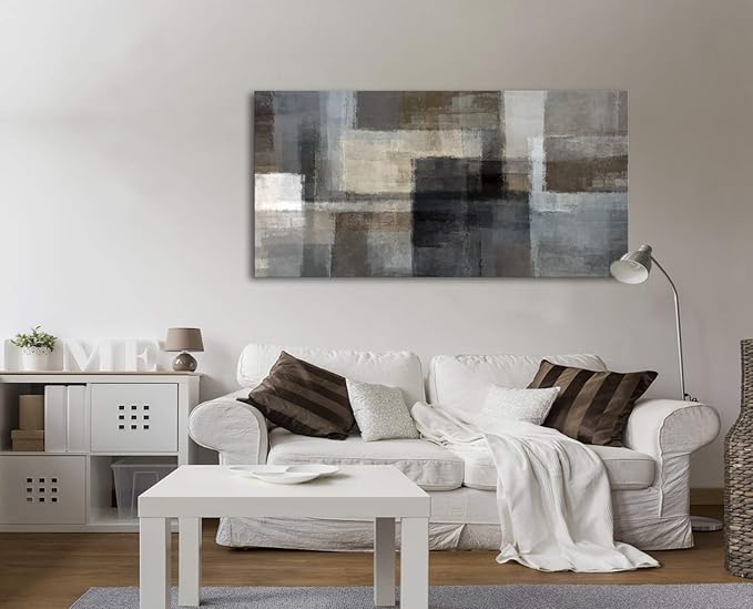 Cao Gen Decor Art A62475 Canvas Prints Abstract Wall Art Print Paintings Grey