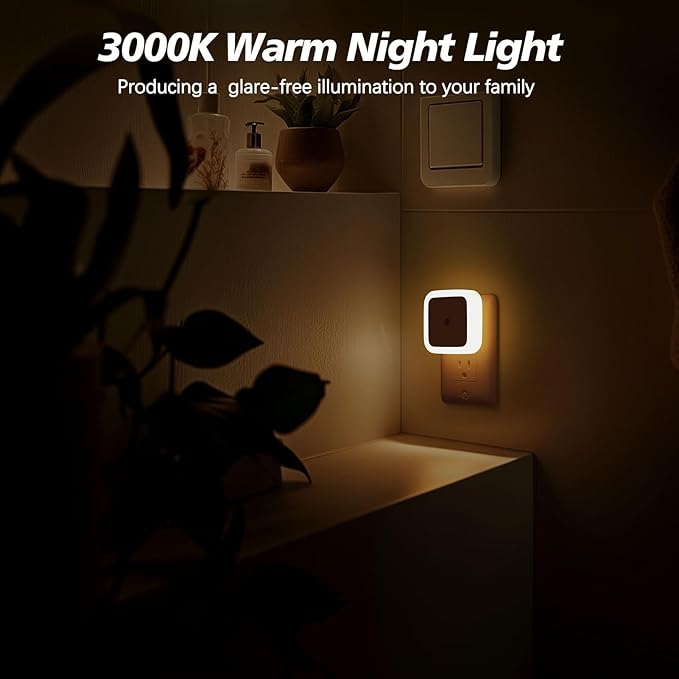 Sujeet Night Light, Night Lights Plug into Wall 4-Pack, Nightlight Plug in