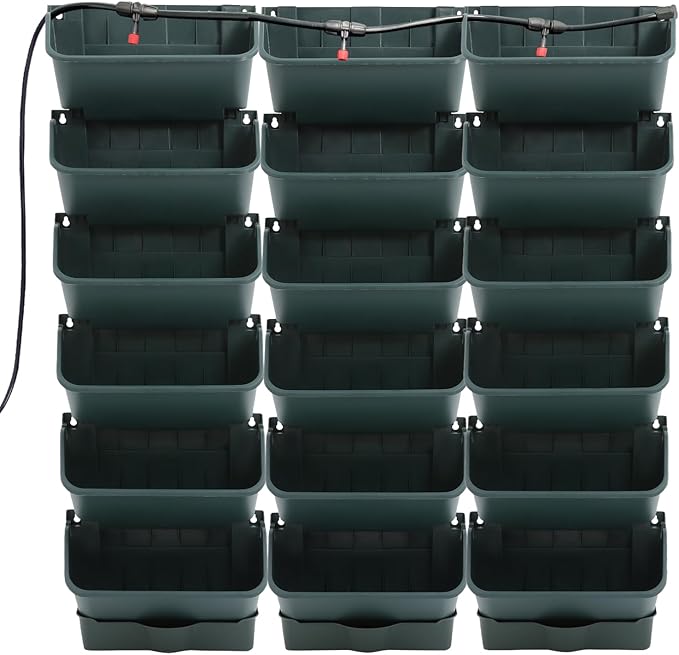 18 Pots Self-Watering Vertical Garden Planter Wall Mounted,