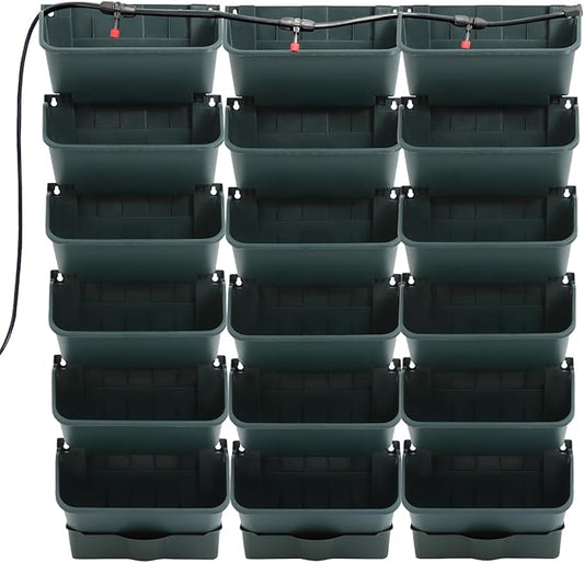 18 Pots Self-Watering Vertical Garden Planter Wall Mounted,