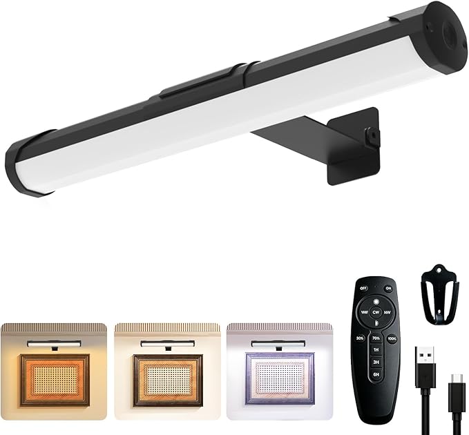 MIOBLUE Picture Light Battery Operated, 13.8in Wireless Art Light
