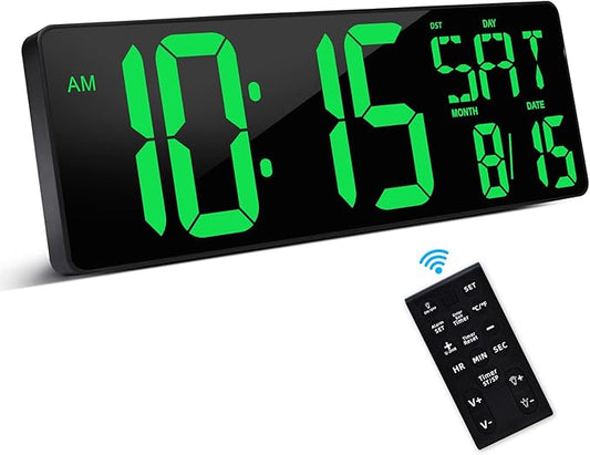XREXS Large Digital Wall Clock