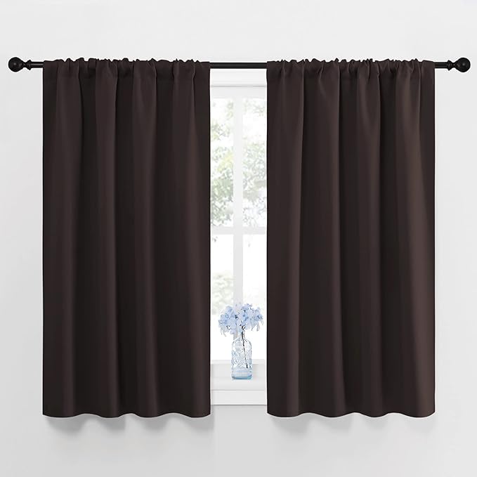 NICETOWN Blackout Curtain Panels 45 inches Long