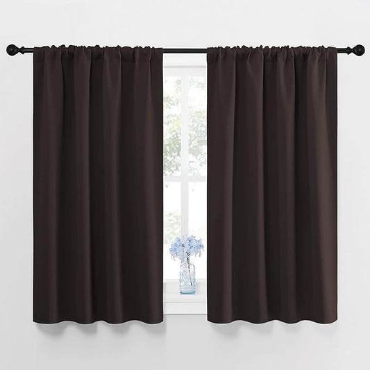 NICETOWN Blackout Curtain Panels 45 inches Long