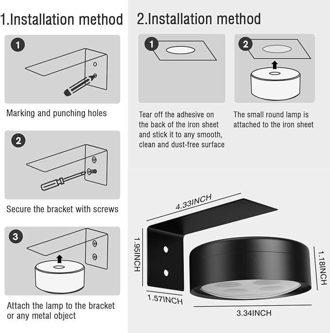 Xuolder Picture Lights for Wall, 2000mAh Rechargeable Battery Poster Lights LED
