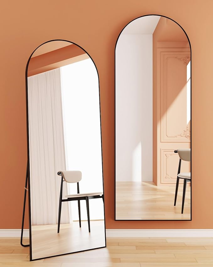 DMWOODFL 71"x26" Arched Full-Length Mirror