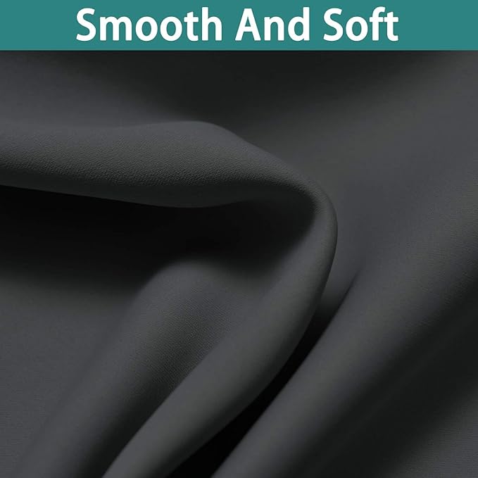 Yakamok Full Shade Curtain Panels, Heavy Duty Lined Curtains 84 Inches Long