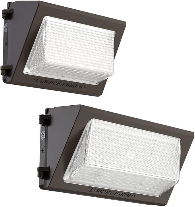 Lithonia Lighting 17" LED Wall Pack Outdoor Light Fixture, 3-Way Selectable CCT
