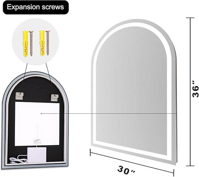 Arched LED Bathroom Mirrors