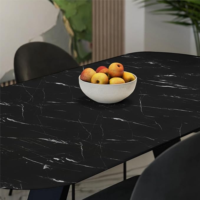 Abyssaly Black Marble Contact Paper Peel and Stick Countertops Waterproof Stick