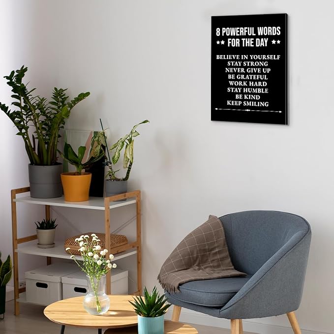 Inspirational Wall Decor, Motivational Canvas Painting Wall Art