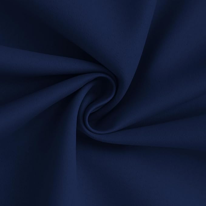Yakamok 100% Blackout Curtain Panels 84 inches Cold and Light Blocking Drapes