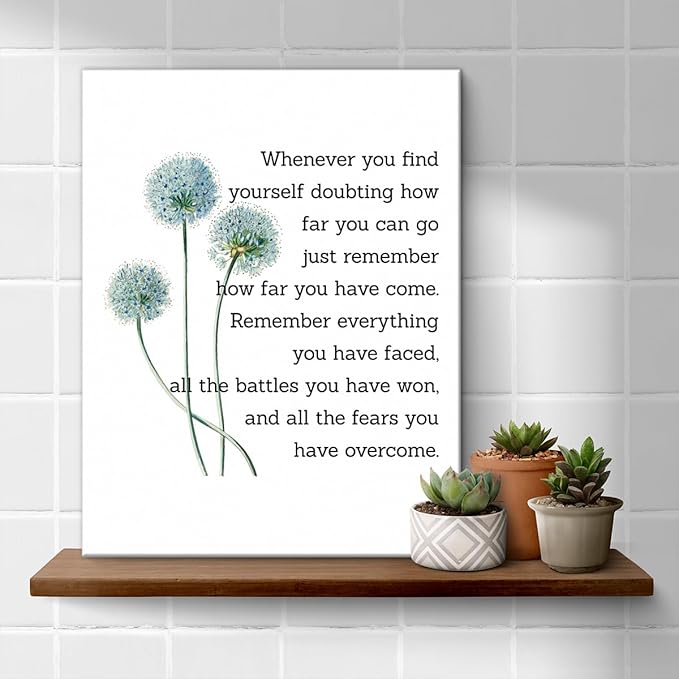 Motivational Quotes Wall Art Decor, Inspirational Graduation Decor Gift