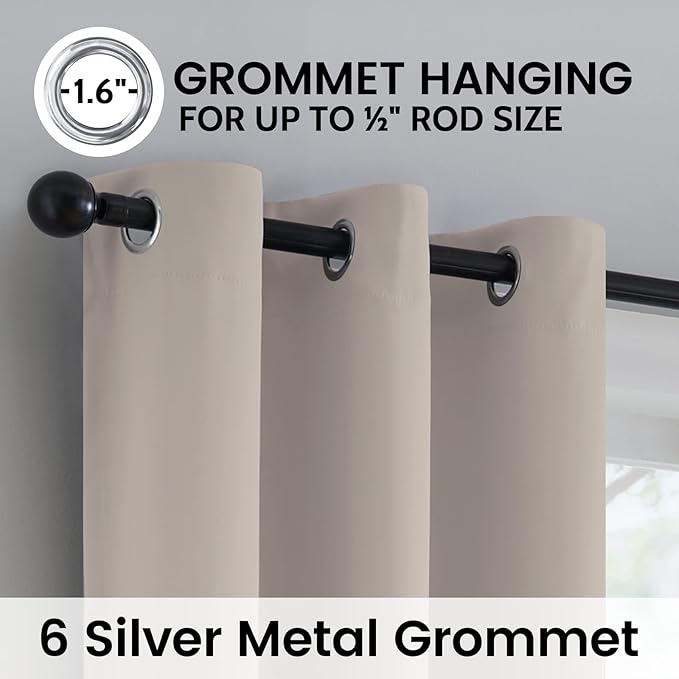 SimpleHome 100% Blackout Curtains