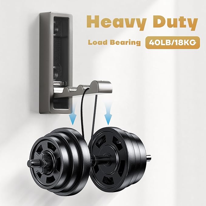 Folding Wall Hook, Heavy Duty Zinc Alloy No Rust Fold Up Hooks