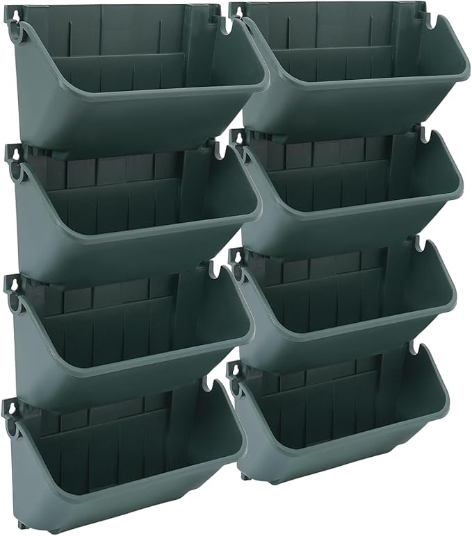 24 Pots Wall Mounted Planter, Plastic Wall Vertical Planter,