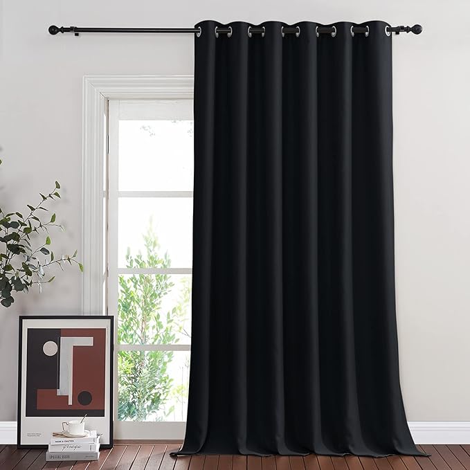 NICETOWN Black Out 144 inch Curtain