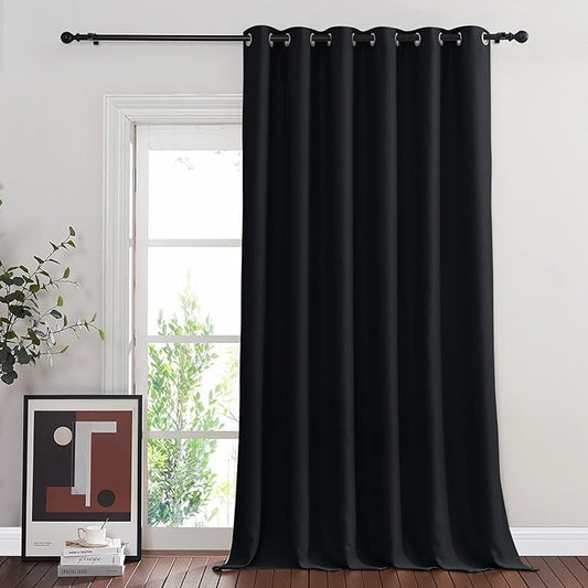 NICETOWN Black Out 144 inch Curtain