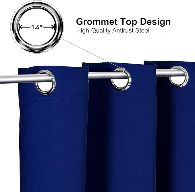 ChrisDowa Grommet Blackout Curtains