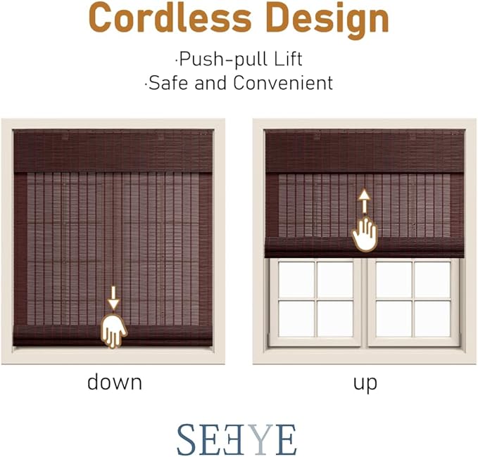 SEEYE Cordless Roman Shades