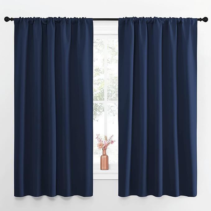 NICETOWN Navy Curtains Blackout Draperies
