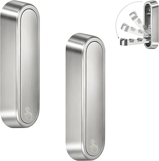2PCS Foldable Wall Hooks, Flip Down Design