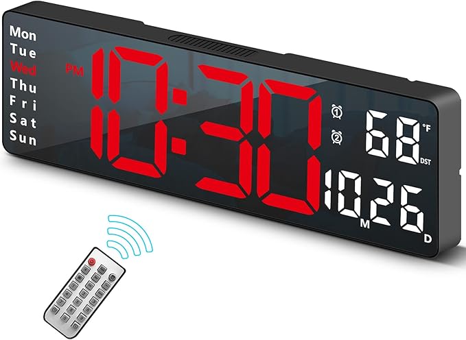 Digital Clock, Digital Wall Clock