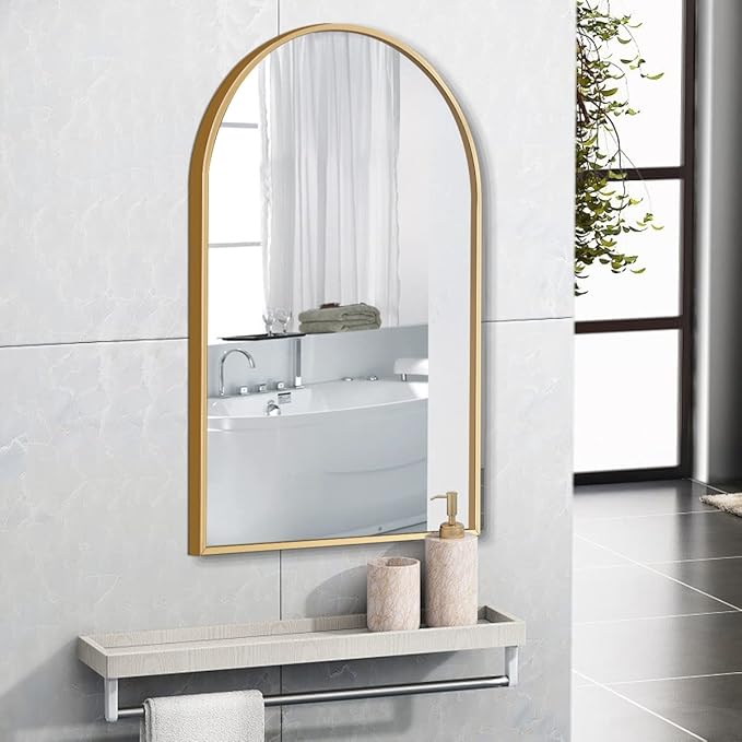 Arched Wall Mirror, Living Room, Hang Vertical or Horizontal