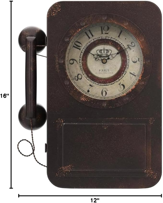 Abdurey Retro Old Telephone Wall Clock