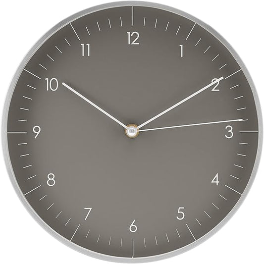 LUUK LIFESTYLE Wall Clock with Silent Movement, Minimalist Scandinavian Design