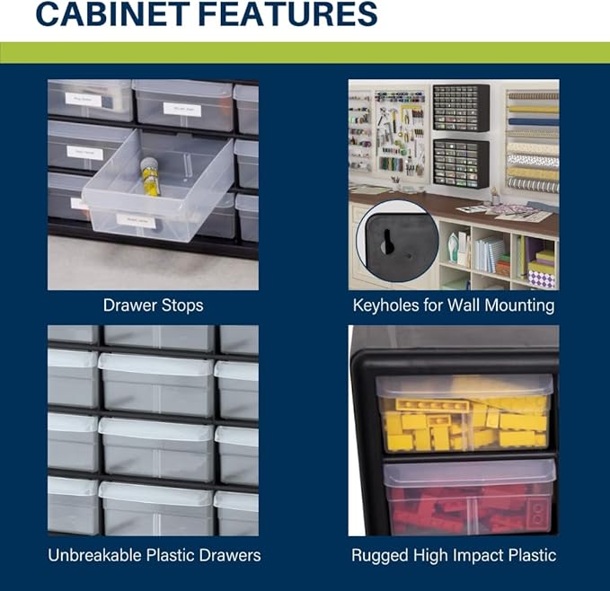 Akro-Mils 24-Drawer Plastic Drawer Storage Cabinet