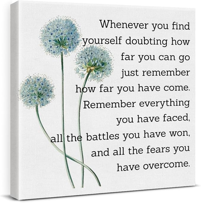 Motivational Quotes Wall Art Decor, Inspirational Graduation Decor Gift