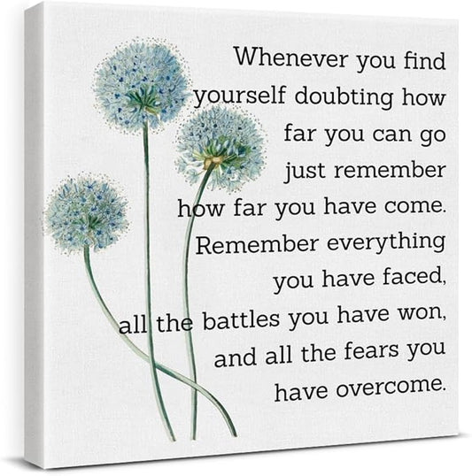 Motivational Quotes Wall Art Decor, Inspirational Graduation Decor Gift