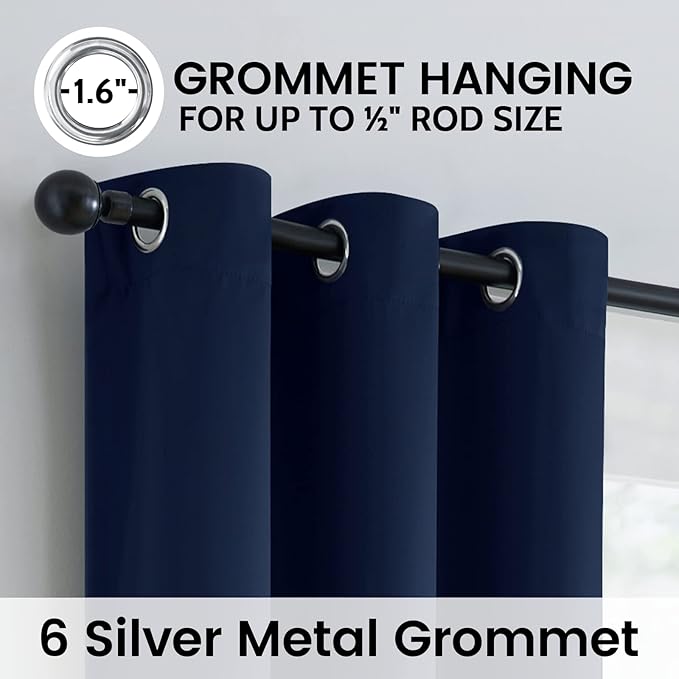 SimpleHome 100% Blackout Curtains