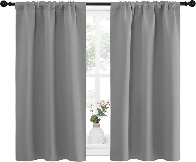NICETOWN RV Blackout Curtains for Camper Windows, Short Room Darkening Drapes