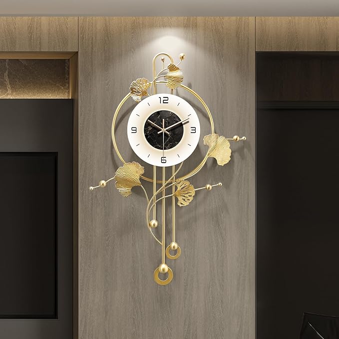 Wall Clock, Large Gold Wall Clock