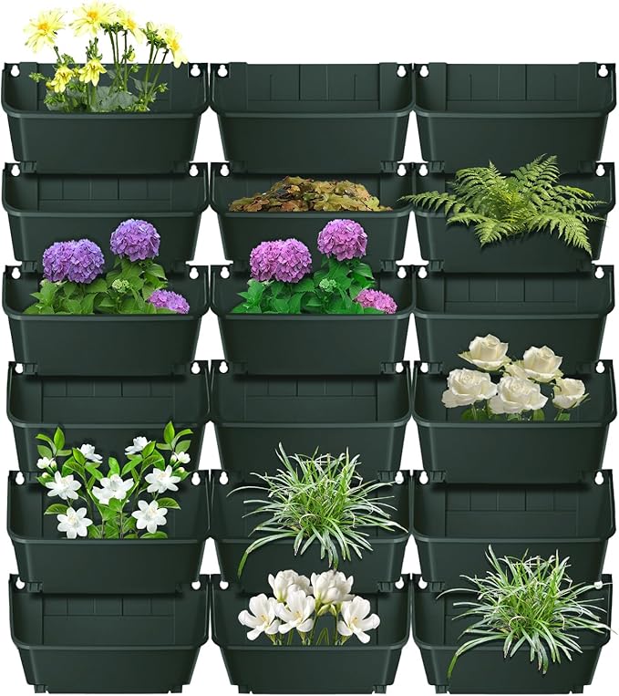 Vertical Garden Planter, 13 inch Wall Mounted Planter