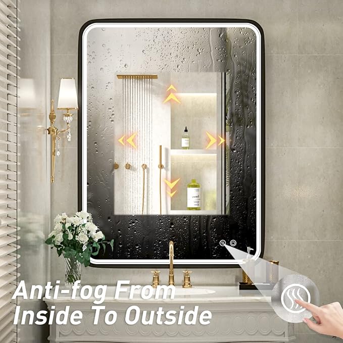 36x28 Inch LED Bathroom Mirror